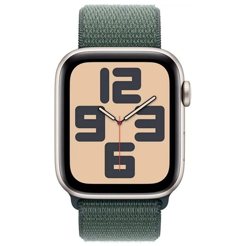 Apple Watch SE (2024) 40mm Starlight  Lake Green Loop Band
